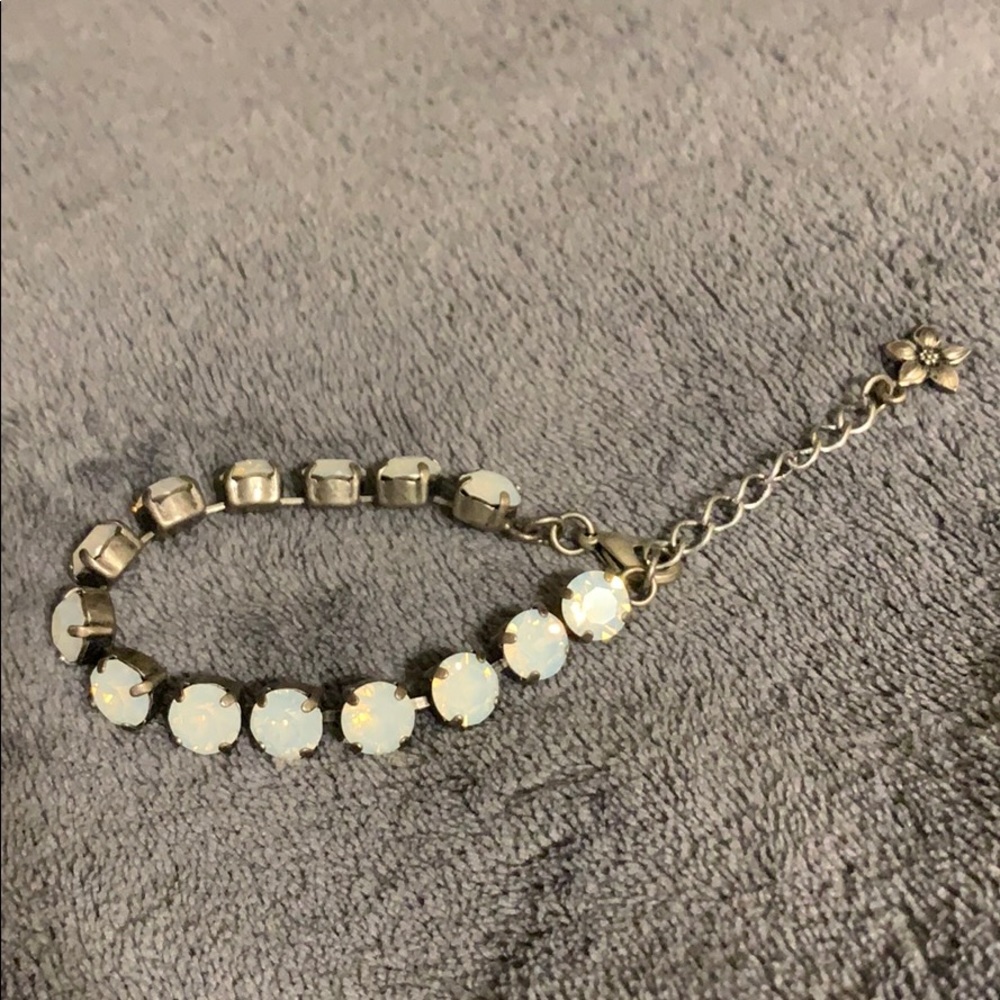 White gem bracelet